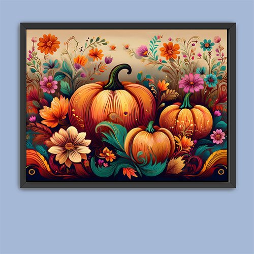 Pumpkin Harvest - Art Print - Metal Poster - Canvas Wrap - Premium Framed Art Print