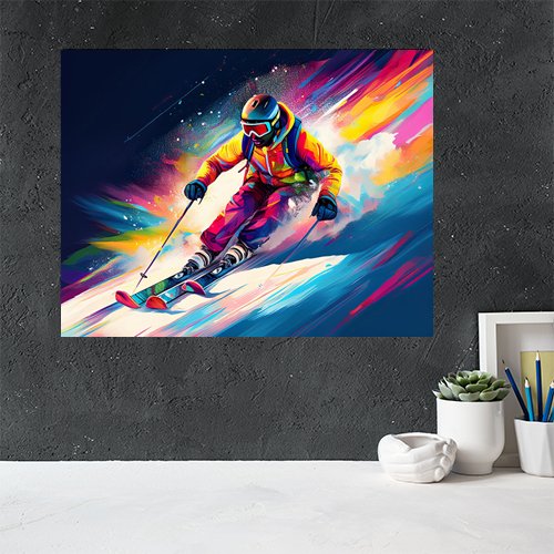 Racing the Mountain - Art Print - Metal Poster - Canvas Wrap - Premium Framed Art Print