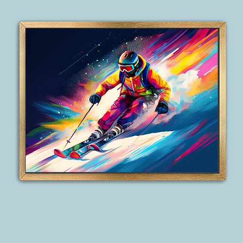 Racing the Mountain - Art Print - Metal Poster - Canvas Wrap - Premium Framed Art Print