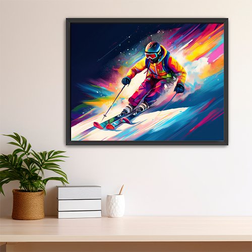 Racing the Mountain - Art Print - Metal Poster - Canvas Wrap - Premium Framed Art Print