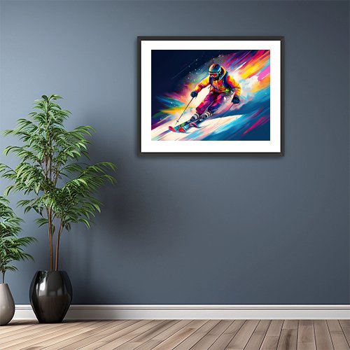 Racing the Mountain - Art Print - Metal Poster - Canvas Wrap - Premium Framed Art Print