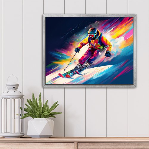 Racing the Mountain - Art Print - Metal Poster - Canvas Wrap - Premium Framed Art Print