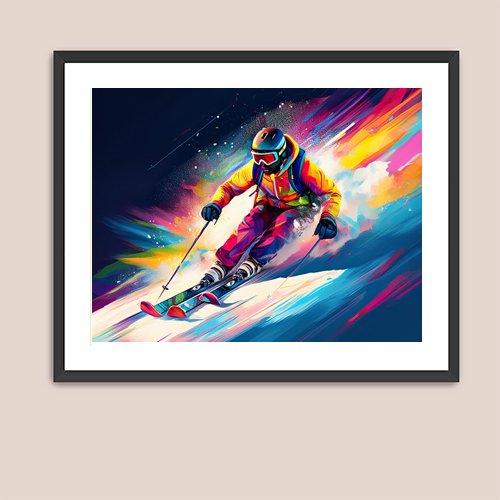 Racing the Mountain - Art Print - Metal Poster - Canvas Wrap - Premium Framed Art Print