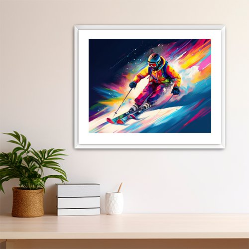 Racing the Mountain - Art Print - Metal Poster - Canvas Wrap - Premium Framed Art Print