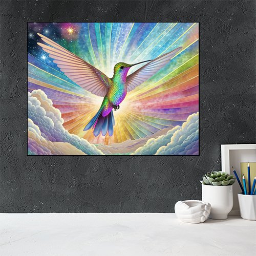 Radiant Hummingbird - Art Print - Metal Poster - Canvas Wrap - Premium Framed Art Print