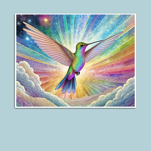 Radiant Hummingbird - Art Print - Metal Poster - Canvas Wrap - Premium Framed Art Print