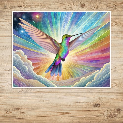 Radiant Hummingbird - Art Print - Metal Poster - Canvas Wrap - Premium Framed Art Print