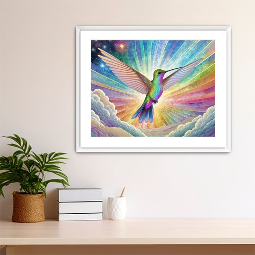 Radiant Hummingbird - Art Print - Metal Poster - Canvas Wrap - Premium Framed Art Print