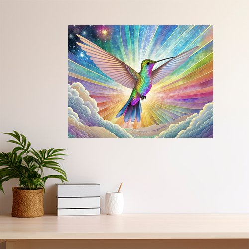 Radiant Hummingbird - Art Print - Metal Poster - Canvas Wrap - Premium Framed Art Print