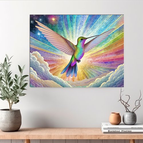 Radiant Hummingbird - Art Print - Metal Poster - Canvas Wrap - Premium Framed Art Print