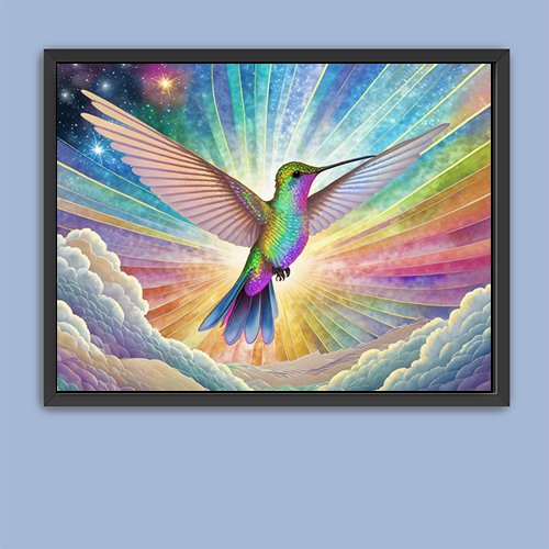 Radiant Hummingbird - Art Print - Metal Poster - Canvas Wrap - Premium Framed Art Print