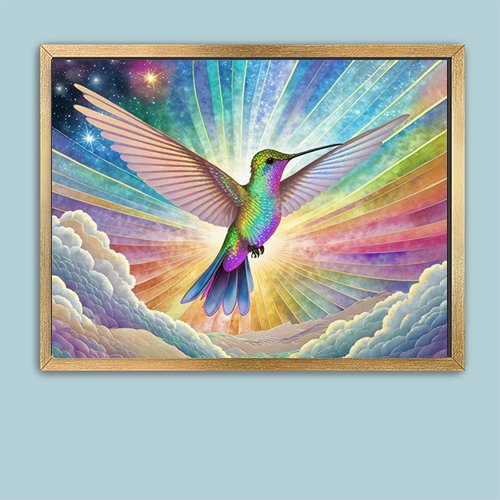 Radiant Hummingbird - Art Print - Metal Poster - Canvas Wrap - Premium Framed Art Print