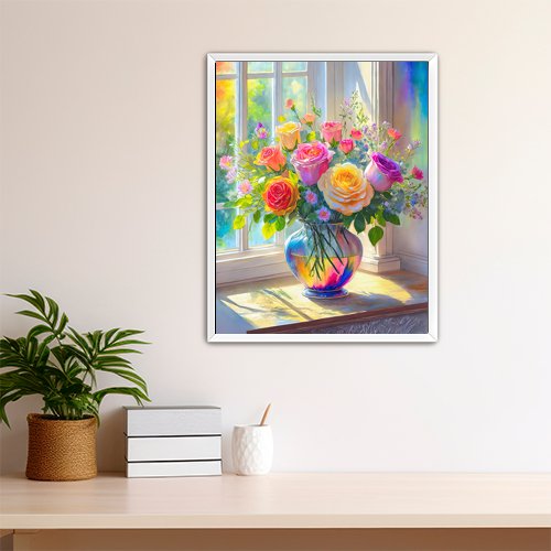 Rainbow Bouquet - Art Print - Metal Poster - Canvas Wrap - Premium Framed Art Print