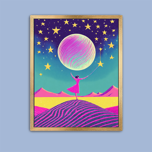 Reach For The Stars - Art Print - Metal Poster - Canvas Wrap - Premium Framed Art Print