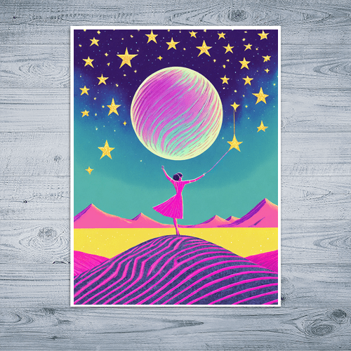 Reach For The Stars - Art Print - Metal Poster - Canvas Wrap - Premium Framed Art Print