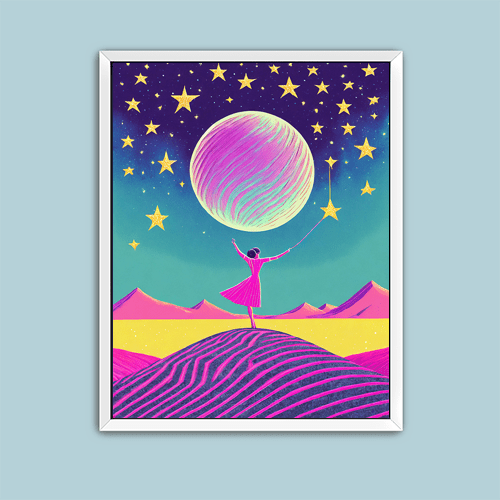 Reach For The Stars - Art Print - Metal Poster - Canvas Wrap - Premium Framed Art Print