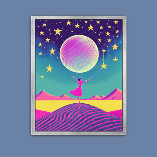 Reach For The Stars - Art Print - Metal Poster - Canvas Wrap - Premium Framed Art Print