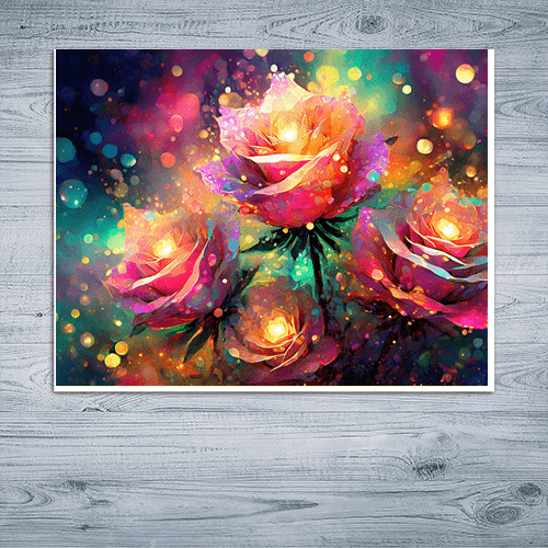 Roses of Infinity - Art Print - Metal Poster - Canvas Wrap - Premium Framed Art Print