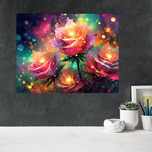 Roses of Infinity - Art Print - Metal Poster - Canvas Wrap - Premium Framed Art Print