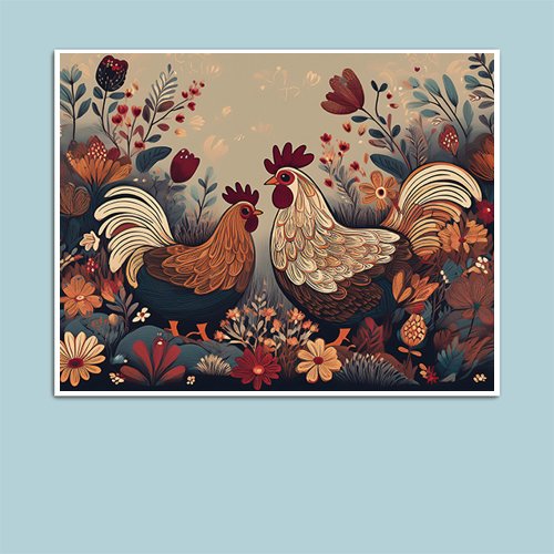 Rustic Roost - Art Print - Metal Poster - Canvas Wrap - Premium Framed Art Print