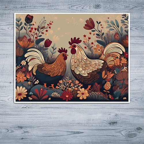 Rustic Roost - Art Print - Metal Poster - Canvas Wrap - Premium Framed Art Print