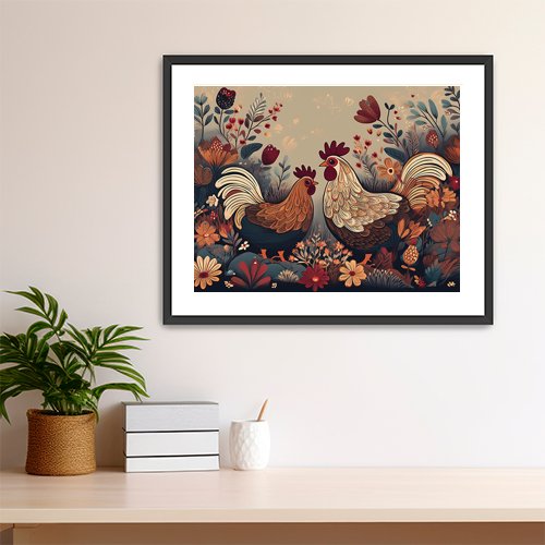 Rustic Roost - Art Print - Metal Poster - Canvas Wrap - Premium Framed Art Print