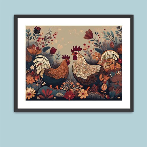 Rustic Roost - Art Print - Metal Poster - Canvas Wrap - Premium Framed Art Print