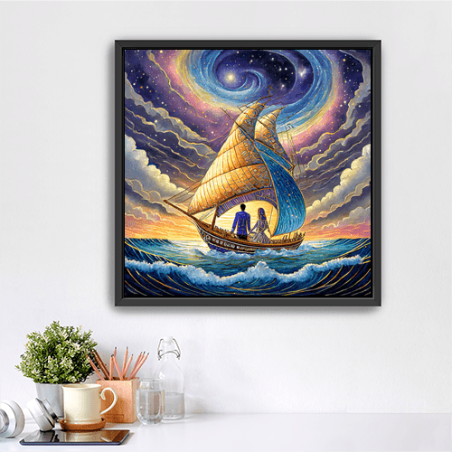 Sailing with my Love - Art Print - Metal Poster - Canvas Wrap - Premium Framed Art Print