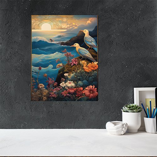 Sea Birds - Art Print - Metal Poster - Canvas Wrap - Premium Framed Art Print