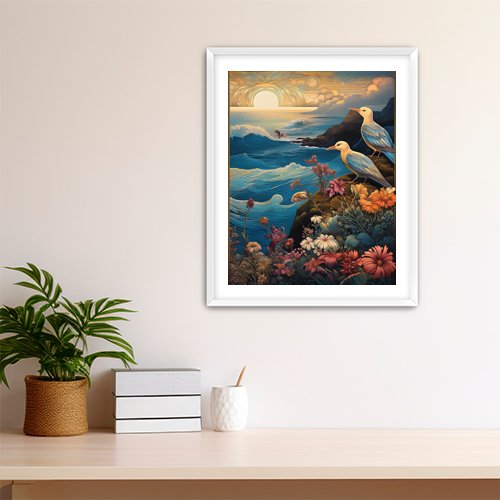 Sea Birds - Art Print - Metal Poster - Canvas Wrap - Premium Framed Art Print