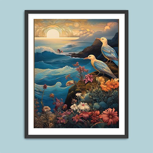 Sea Birds - Art Print - Metal Poster - Canvas Wrap - Premium Framed Art Print