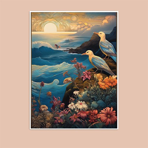 Sea Birds - Art Print - Metal Poster - Canvas Wrap - Premium Framed Art Print