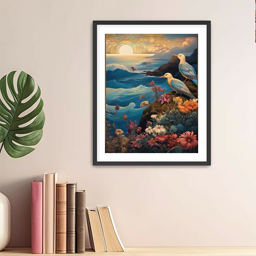 Sea Birds - Art Print - Metal Poster - Canvas Wrap - Premium Framed Art Print