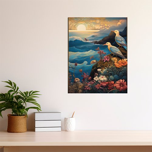 Sea Birds - Art Print - Metal Poster - Canvas Wrap - Premium Framed Art Print