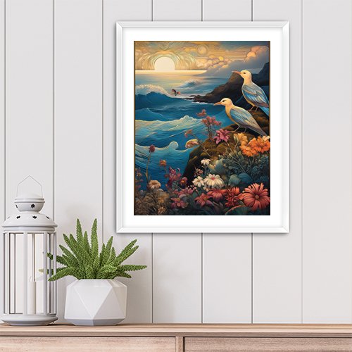 Sea Birds - Art Print - Metal Poster - Canvas Wrap - Premium Framed Art Print