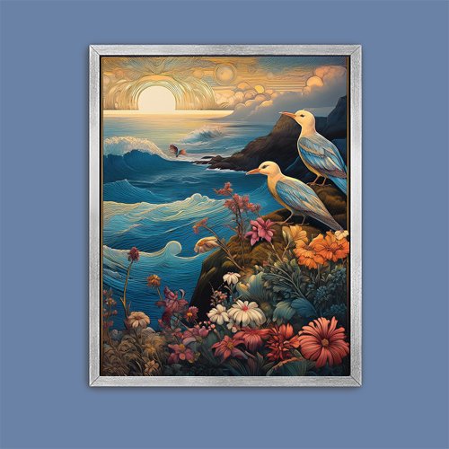 Sea Birds - Art Print - Metal Poster - Canvas Wrap - Premium Framed Art Print