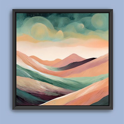 Serene Hills - Art Print - Metal Poster - Canvas Wrap - Premium Framed Art Print