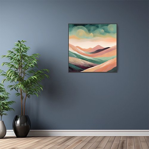 Serene Hills - Art Print - Metal Poster - Canvas Wrap - Premium Framed Art Print