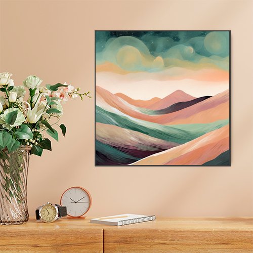 Serene Hills - Art Print - Metal Poster - Canvas Wrap - Premium Framed Art Print