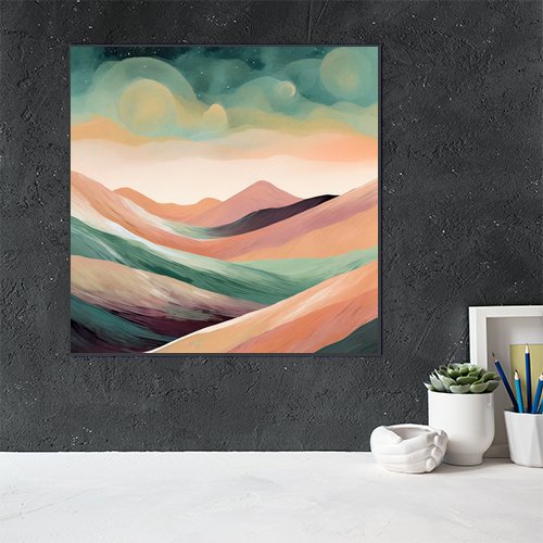 Serene Hills - Art Print - Metal Poster - Canvas Wrap - Premium Framed Art Print