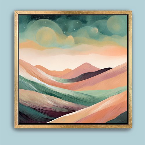 Serene Hills - Art Print - Metal Poster - Canvas Wrap - Premium Framed Art Print