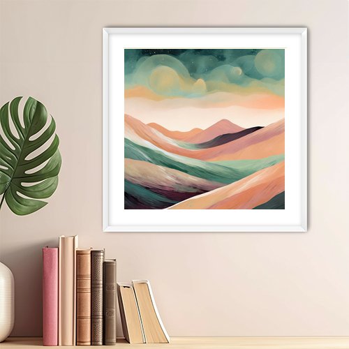 Serene Hills - Art Print - Metal Poster - Canvas Wrap - Premium Framed Art Print