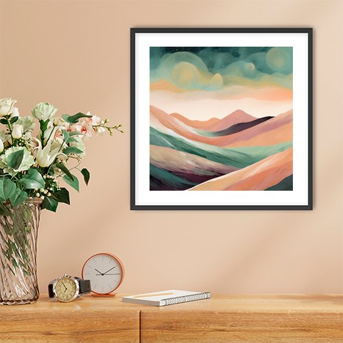 Serene Hills - Art Print - Metal Poster - Canvas Wrap - Premium Framed Art Print