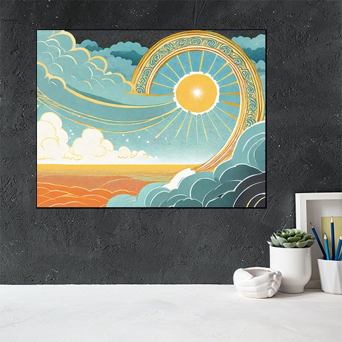 Shimmering Seas - Art Print - Metal Poster - Canvas Wrap - Premium Framed Art Print