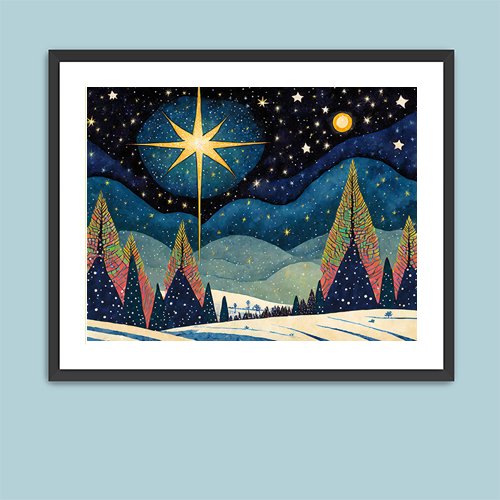 Silent Night - Art Print - Metal Poster - Canvas Wrap - Premium Framed Art Print