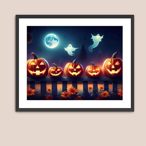 Spooky Night - Art Print - Metal Poster - Canvas Wrap - Premium Framed Art Print