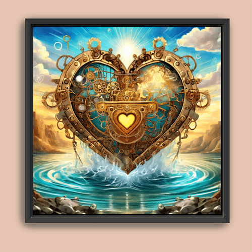 Steampunk Heart - Art Print - Metal Poster - Canvas Wrap - Premium Framed Art Print