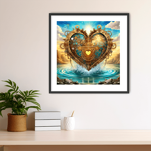 Steampunk Heart - Art Print - Metal Poster - Canvas Wrap - Premium Framed Art Print