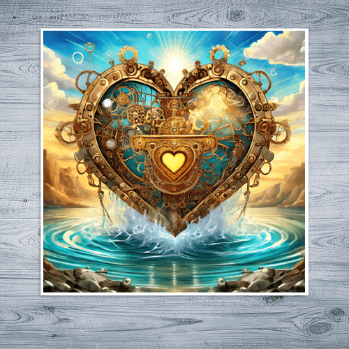 Steampunk Heart - Art Print - Metal Poster - Canvas Wrap - Premium Framed Art Print