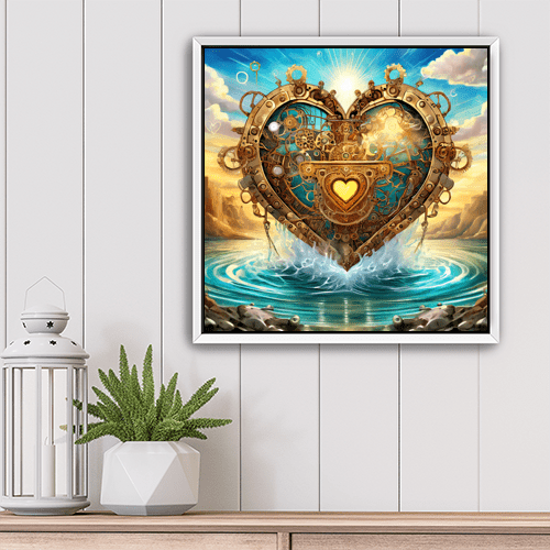 Steampunk Heart - Art Print - Metal Poster - Canvas Wrap - Premium Framed Art Print